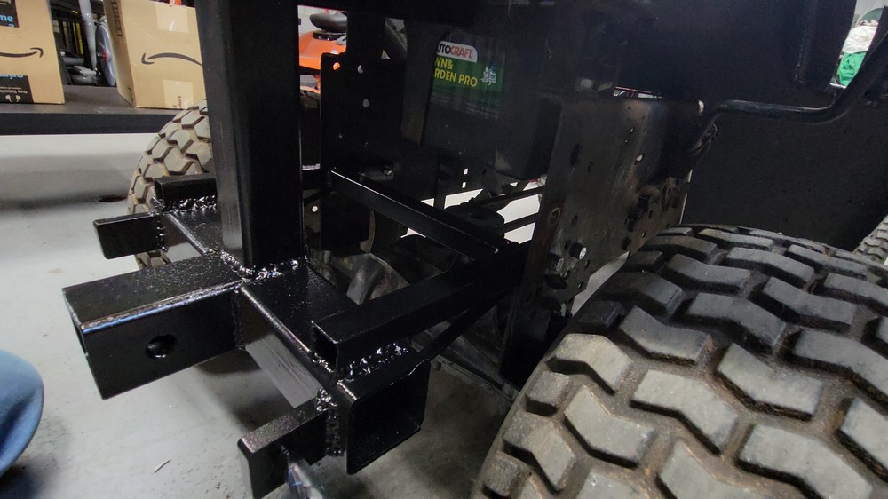 custom 3 point hitch for lawn mower